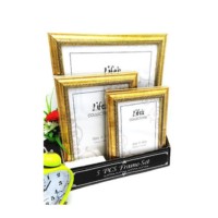 Antique golden rim photo frame