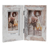Narvik double photo frame of 2pcs 10 * 15cm with hinge