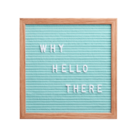 Felt letter message board DIY craft
