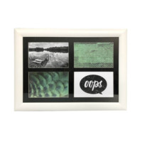 MDF white collage frame 40 x2 5cm
