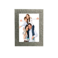 Plastic gray photo frame 13x18cm