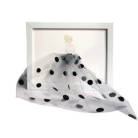 Gift silver frame dressing girl 13x18cm