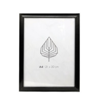 Black MDF wood gift frame 13x18cm